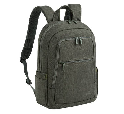 Rivacase 7564 Galapagos 18L laptop backpack in khaki green front view