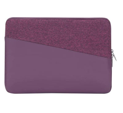 Rivacase 7903 Red 13.3 inch laptop sleeve for MacBook Pro and Ultrabooks, premium tweed design.