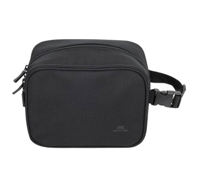 Rivacase 8409 black ECO large travel toiletry case, eco-friendly organizer for Myanmar travelers.
