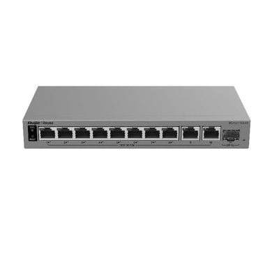 Ruijie Reyee RG-ES211GS-LP 11 port gigabit smart cloud managed PoE switch front view