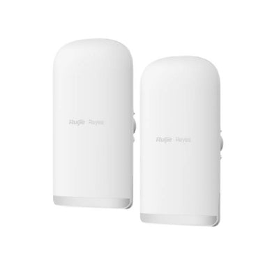 Pair of Ruijie Reyee RG-EST350G 5GHz 5km outdoor wireless bridges with mounting hardware