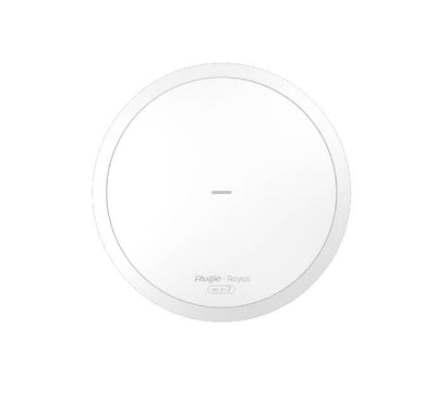 Front view of Ruijie Reyee RG-RAP72 BE3600 Wi-Fi 7 ceiling mount indoor access point in white