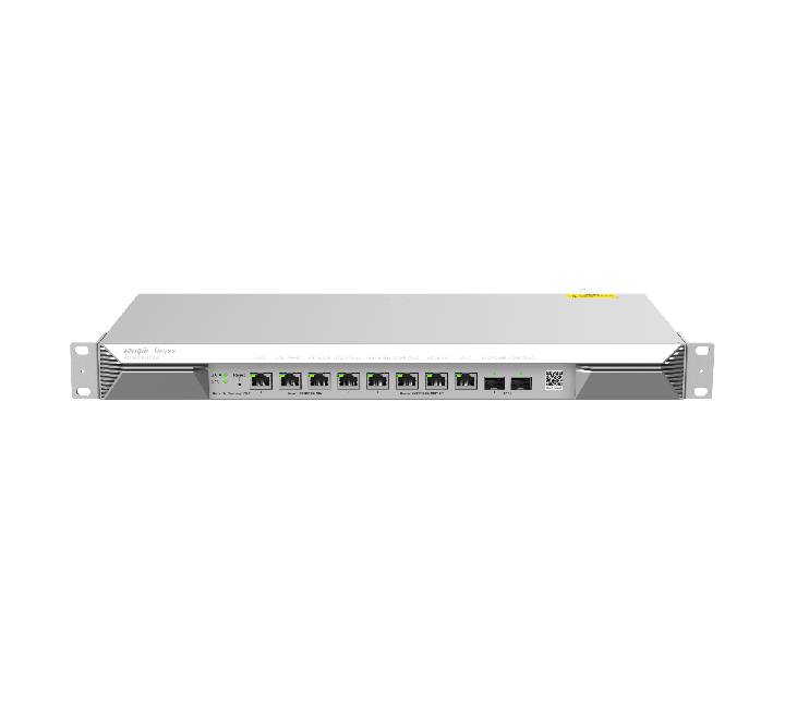Ruijie Reyee RG-EG1510XS 10-port multi-gigabit router front panel with 2.5G and 10G SFP+ ports