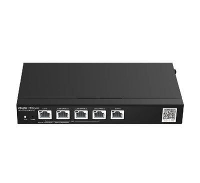 Ruijie Reyee RG-EG305GH-P-E 5-Port Gigabit Cloud Managed PoE Router top view layout - Genuine corporate networking product with local shop warranty in Yangon, Myanmar.