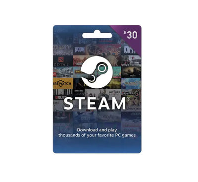 Steam Wallet Gift Card-$ 30 USD