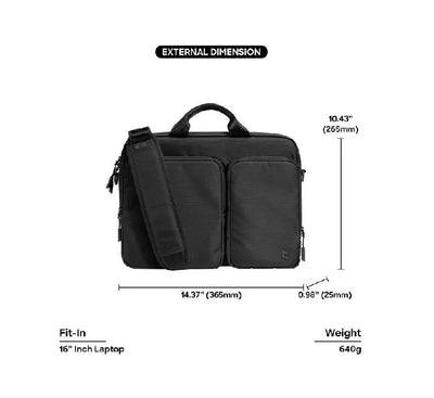 Tomtoc Navigator-A33 Laptop Shoulder Bag 16" Universal (Black)