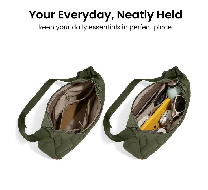 Tomtoc Terra-T34 Puffy Crossbody Bag (Greenlands / M Size)