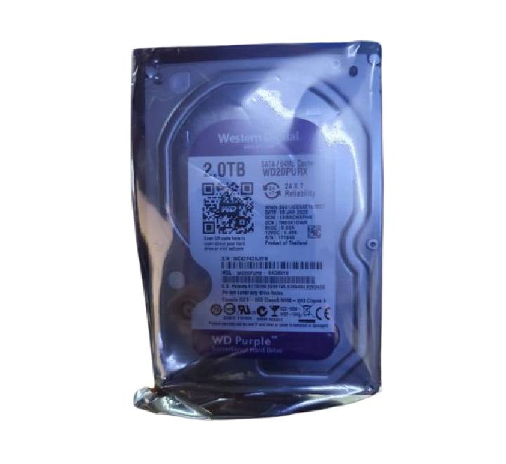 WD WD20PURX Purple Surveillance Internal Hard Drive (2TB)
