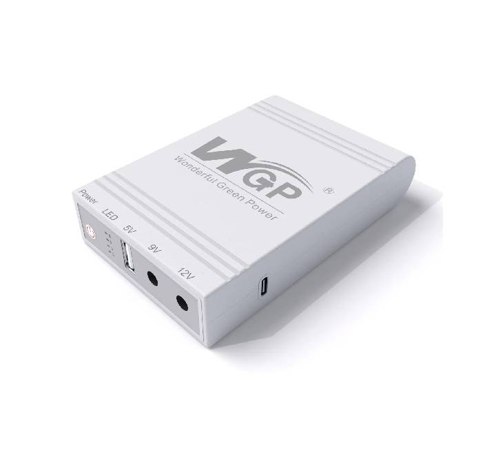 WGP 2A Mini UPS Black Edition - 12V 12V 5V Backup for CCTV and Fiber Modems
