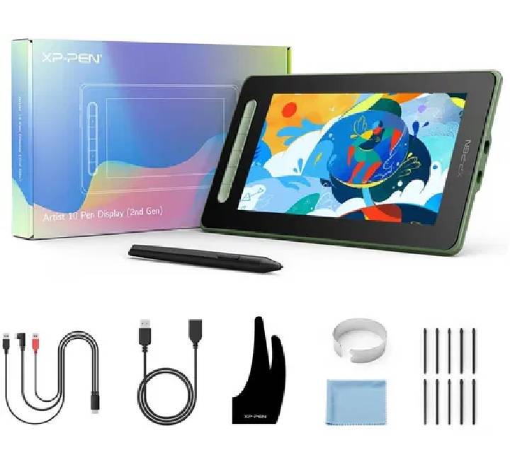 XP-Pen Artist 10 (2nd Gen) Android Drawing Display Tablet (Green) – ICT ...