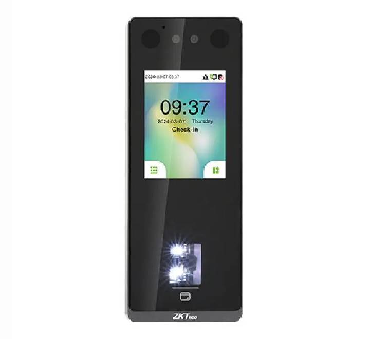 ZKTeco SenseFace 3A 2.8-inch TFT touch screen biometric access control terminal in matte black