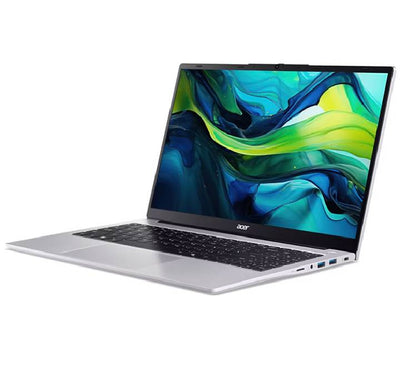 Side view profile showcasing the input/output ports of Acer Aspire Lite AL15-33P including USB Type-C, Type-A, and HDMI interfaces.