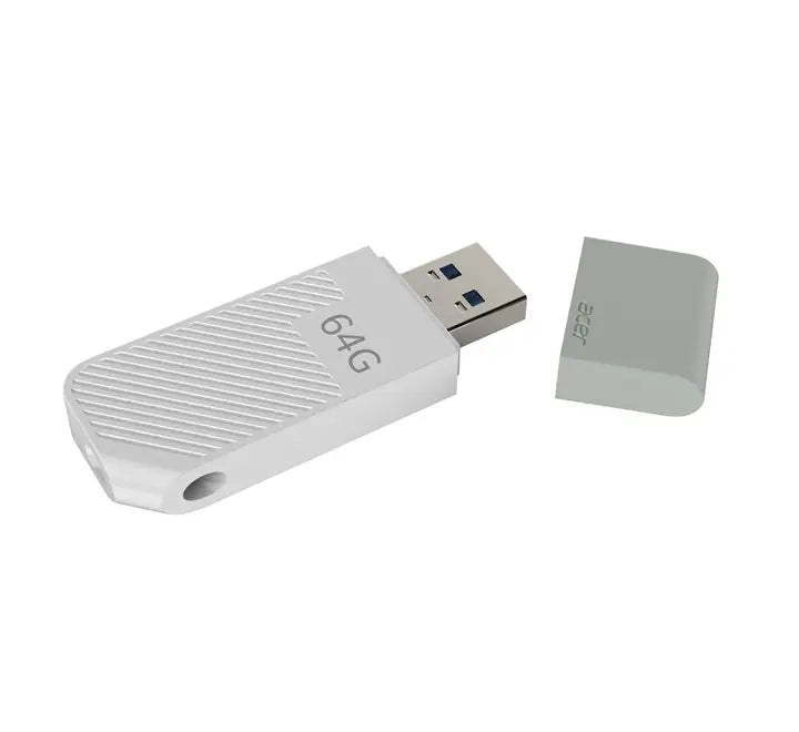 Acer UP300 high-speed mobile storage drive displayed in three distinct colors: Polar White, Charcoal Black, and Vibrant Green.