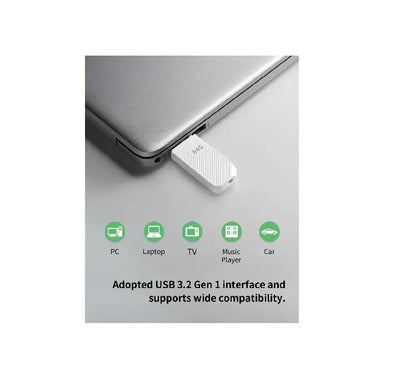 Close up of the convenient built-in keyring loop feature on the end of an Acer UP300 flash drive for mobile portability.