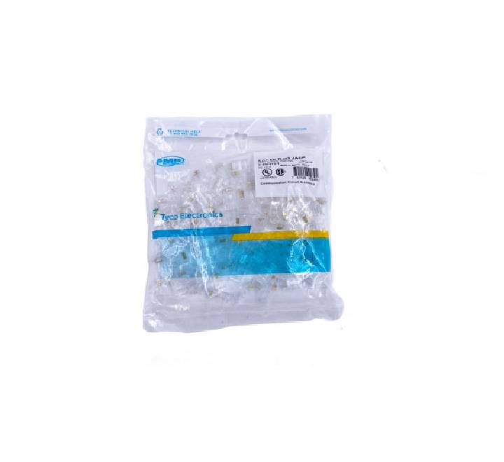 AMP Cat 6E RJ45 modular plug network connector plugs 50 pcs pack
