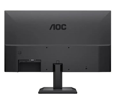 Back panel of the black AOC 22B40HM monitor displaying HDMI, VGA ports, and 100x100mm VESA mount support.