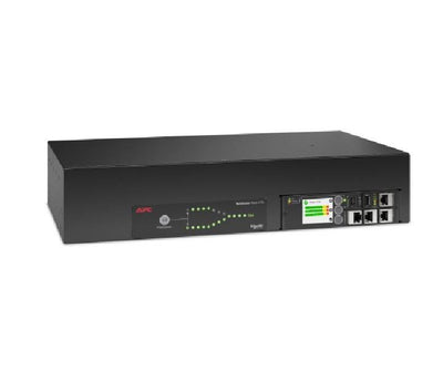 APC NetShelter Rack Automatic Transfer Switch AP4424A front view displaying control panel and status LEDs