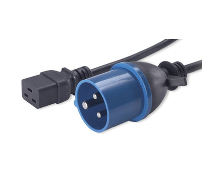 APC AP9876 Power Cord C19 to IEC309 16A 2.5m full length view