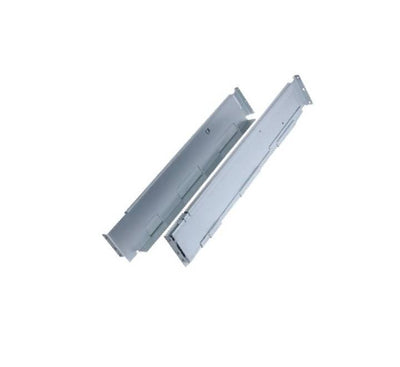 Close-up of the steel mounting brackets and sliding rails included in the APC SRTGRK1 kit.