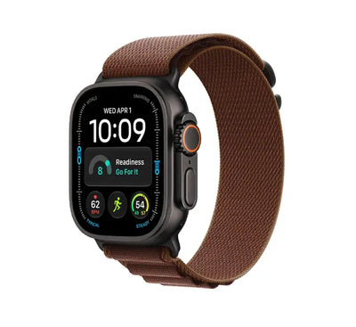 Apple Watch Ultra 4 49mm worn on the wrist during outdoor trail running with dual-frequency GPS elevation metrics
