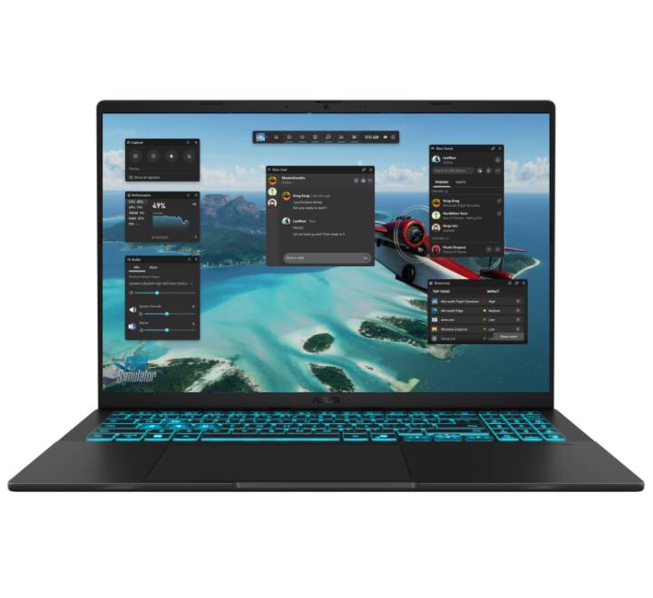 ASUS V16 V3607VU Gaming Laptop in Black featuring a 16-inch 144Hz display and RTX 4050 graphics.