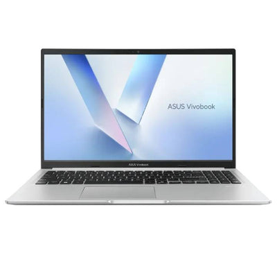 ASUS Vivobook 15 M1502NAQ Cool Silver laptop open front view available at ICT.com.mm