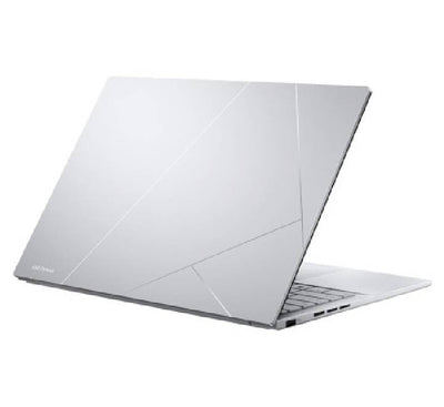 Side view of the ASUS Zenbook 14 OLED UX3405CA highlighting the Thunderbolt 4 ports, HDMI 2.1, and thin form factor.
