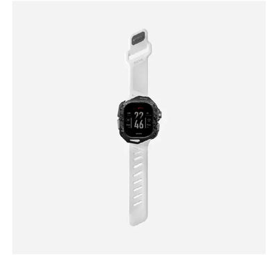 Aulumu A01 real carbon fiber case and white FKM band for Apple Watch Ultra 49mm front view