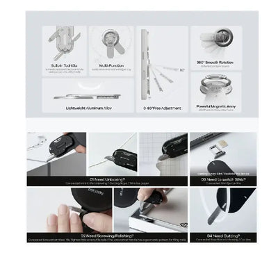Aulumu G05 Pro handheld phone grip mode with mechanical fidget design