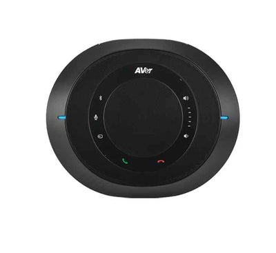 AVer FONE540 professional USB and Bluetooth conference speakerphone in black.
