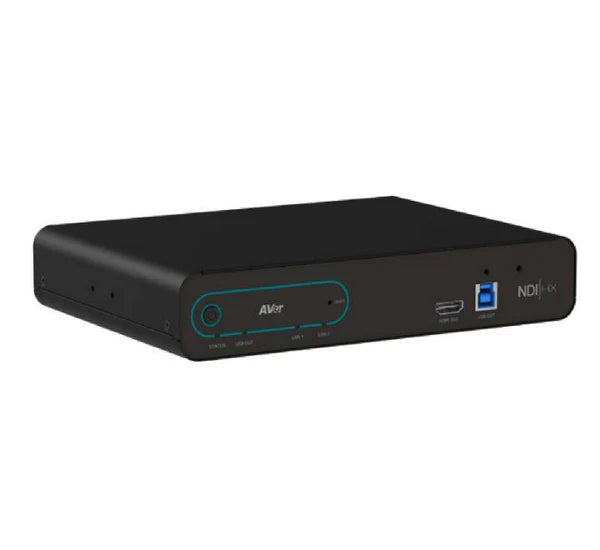AVer MT100 used in a multi-camera tracking setup for lecture capture and streaming.