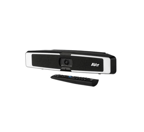 AVer VB130 4K Video Bar with integrated intelligent lighting and AI camera.
