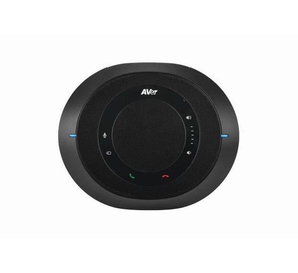 The AVer VC520 Pro3 AI camera in a corporate meeting room utilizing Smart Composition for participants.
