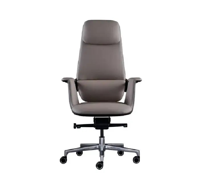 Bai Sheng premium ergonomic executive chair in black leatherette upholstery featuring a high-back design and thick double-padded cushioning.