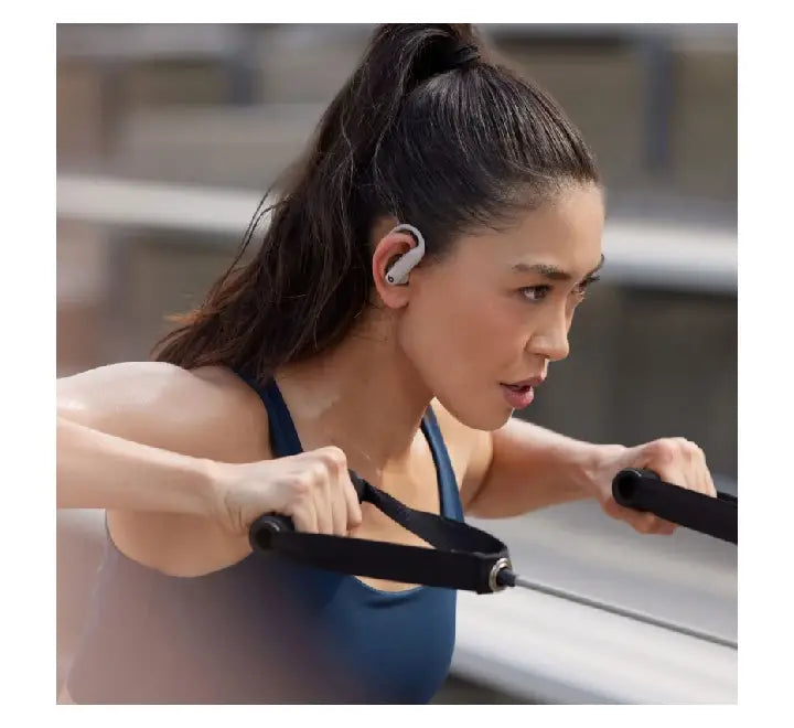 Beats Powerbeats Pro 2 wireless earbuds in Quicksand color with earhooks
