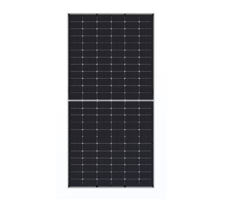 Blue Carbon 630Watt Monocrystalline Solar Panel Front View High Efficiency PV Module