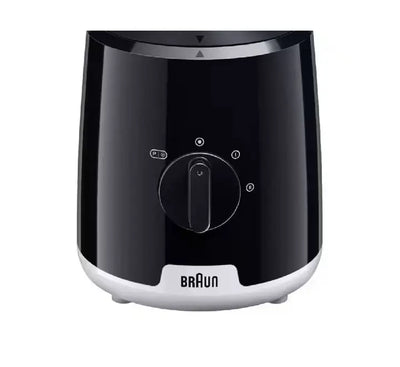 Close-up view of the Braun PowerBlend 1 patented triangular TriAction jug that avoids blind spots