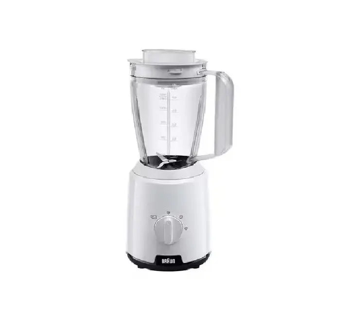 Braun PowerBlend 1 Jug Blender (JB 1010 WH) in white with 1.5L triangular plastic jug