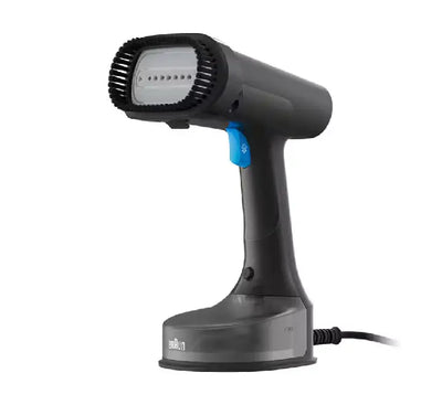 Braun QuickStyle 5 GS5031BL handheld garment steamer in black and blue 1200W.