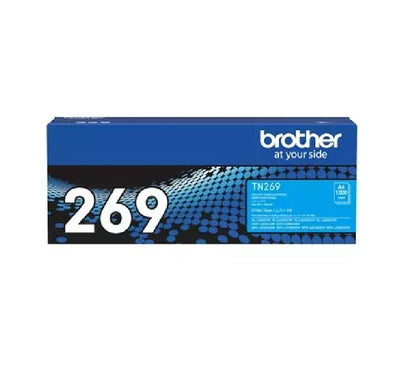Brother TN269C Genuine Cyan Standard Yield Toner Cartridge box