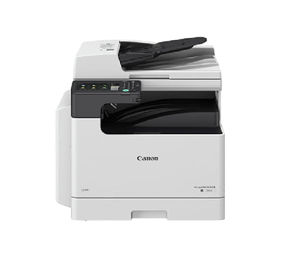 Canon imageRUNNER 2425 A3 monochrome multifunction copier front view with 7-inch touchscreen panel