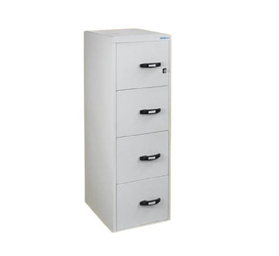 Front view of the Chubbsafes Profile NT fire-resistant cabinet in an official office finish.