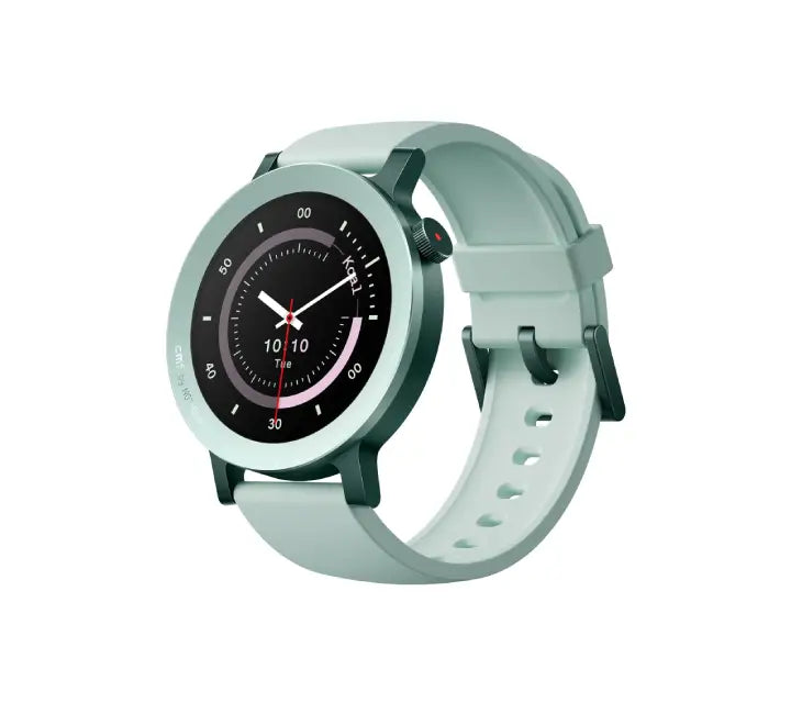 CMF by Nothing Watch 3 Pro smartwatch in Light Green, featuring a premium aluminum frame, a vibrant 1.43-inch AMOLED display, and a matching light green silicone strap.