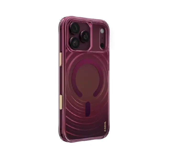 Coehl Véla MagSafe Case for iPhone 18 Series in Berry Haze and Iridescent finishes