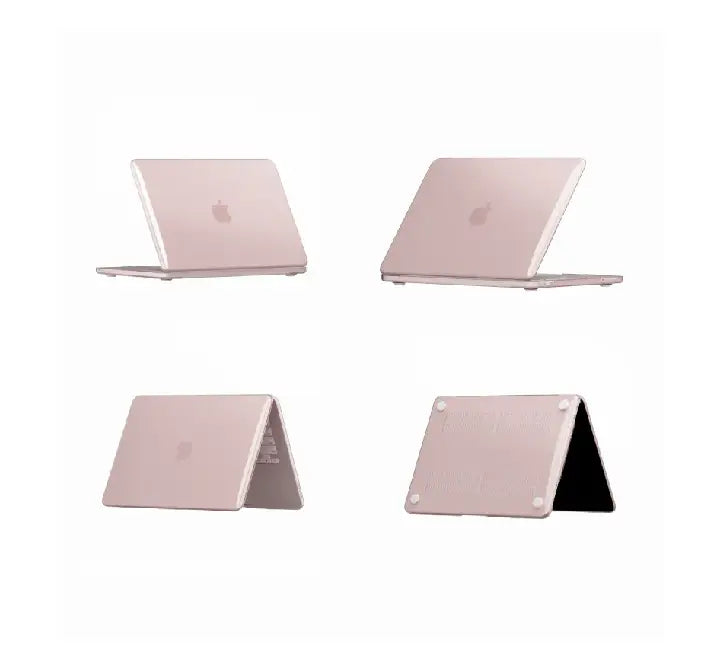 Side profile view of the ultra thin Coteci MacBook case, highlighting precise cutouts for MagSafe and USB-C ports.
