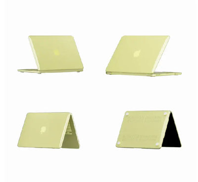 Side profile view of the ultra thin Coteci MacBook case, highlighting precise cutouts for MagSafe and USB-C ports.