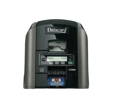 Datacard CD800 ID Card Printer front view with input hopper