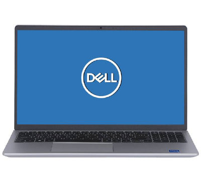 Dell 15 DC15250I5082 laptop closed top view in Silver finish.