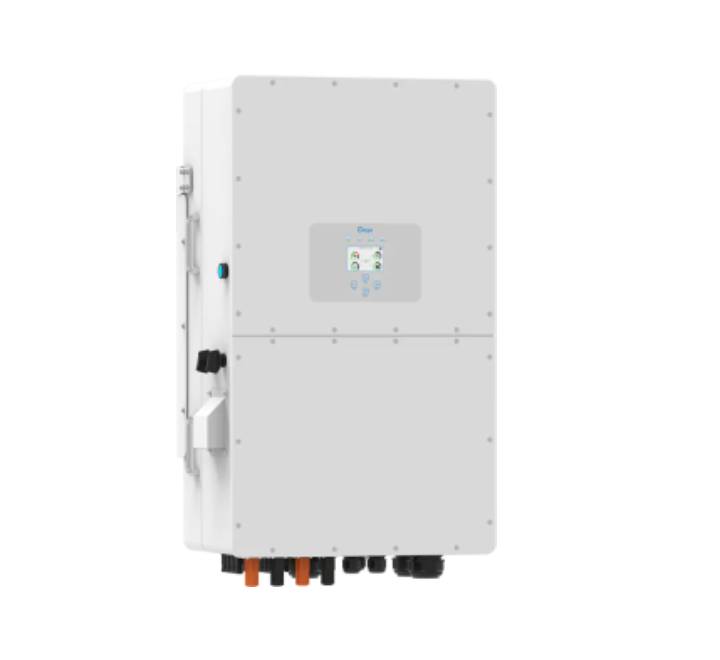 Metallic Grey Deye 25kW High Voltage Hybrid Inverter for Industrial Load Shedding Protection in Yangon