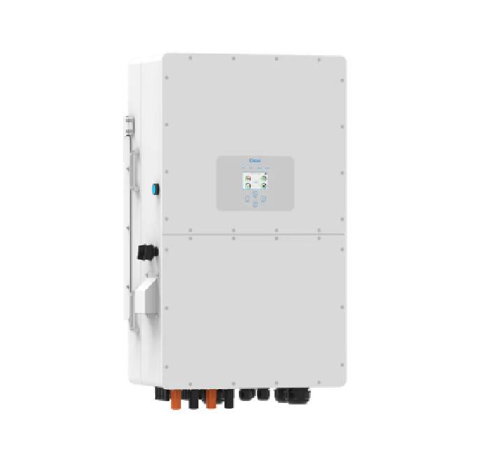 White Deye SUN-50K-SG01HP3 Hybrid Inverter - Wall Mounted 3-Phase System for Commercial Use